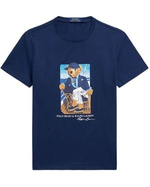 Polo Ralph Lauren Polo Bear Print T-Shirt - Blue