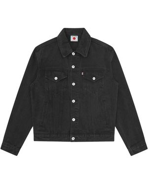 ICECREAM Logo Print Denim Jacket - Black