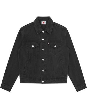 ICECREAM Logo Print Denim Jacket - Black