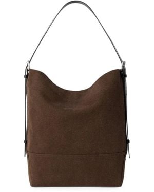 Lemaire Belted Tote Bag - Brown