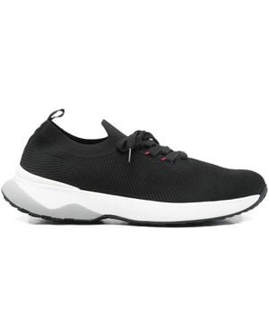 Kiton Low-Top Lace-Up Trainers - Black