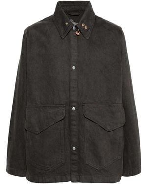 Objects IV Life Chore Organic Cotton Shirt Jacket - Black