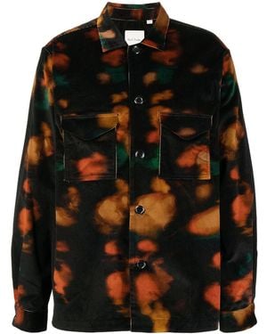 Paul Smith Tie-Dye Print Corduroy Shirt - Multicolour