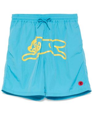 ICECREAM Logo-Print Swim Shorts - Blue