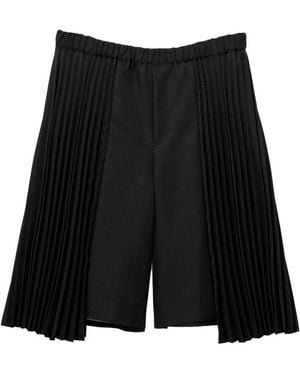 COMME DES GARÇON BLACK Pleated Shorts - Black