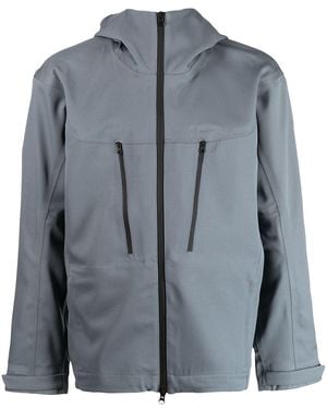 GR10K Wool Zip-Up Jacket - Blue