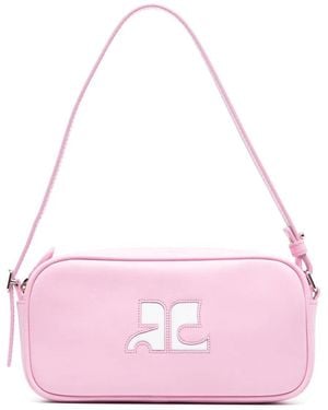 Courreges Reedition Leather Shoulder Bag - Pink