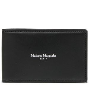 Maison Margiela Logo-Print Cardholder - Black