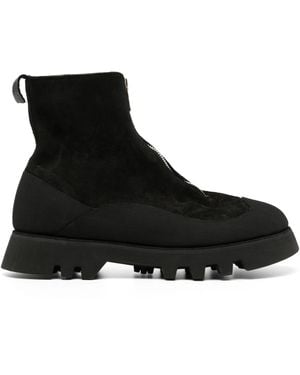 Guidi Zip-Fastened Leather Boots - Black