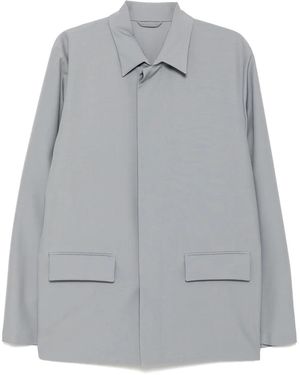 Rier Wool Shirt Jacket - Grey