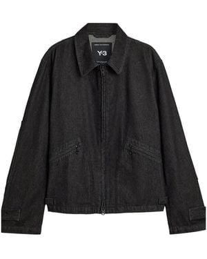 Y-3 Denim Cotton Jacket - Black