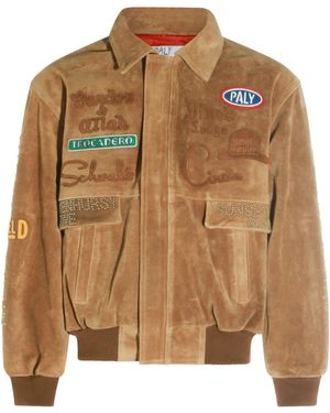 PALY Sunset Embellished Suede Jacket - Brown