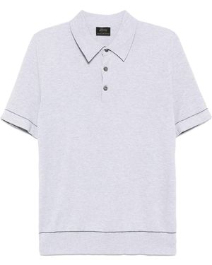 Brioni Short-Sleeved Polo Shirt - White