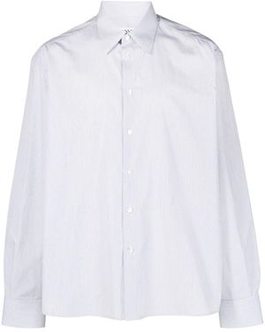Lanvin Pinstripe-Print Cotton Shirt - White