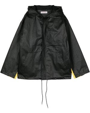 Walter Van Beirendonck Logo-Print Hooded Jacket - Black