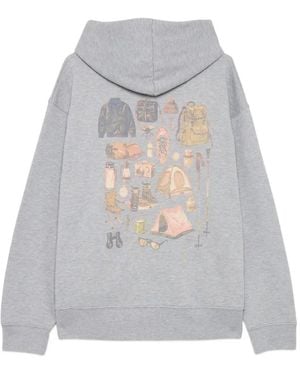 Engineered Garments X Roy Roger's Graphic-Print Cotton Hoodie - White