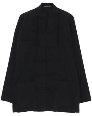 Yohji Yamamoto Knot Button Jacket - Black