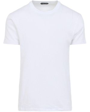 Tom Ford Crew-Neck, Short-Sleeved T-Shirt - White