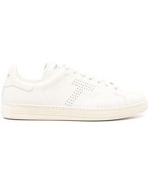 Tom Ford Warwick Leather Trainers - White