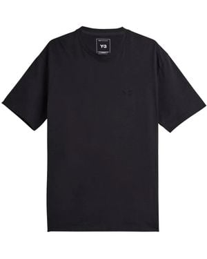 Y-3 Logo-Detail T-Shirt - Blue