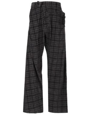 Vivienne Westwood Pantalon Drunken À Carreaux - Black