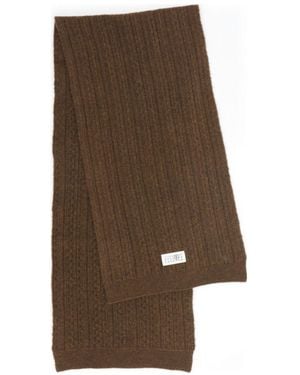 MM6 by Maison Margiela Ribbed Scarf - Brown