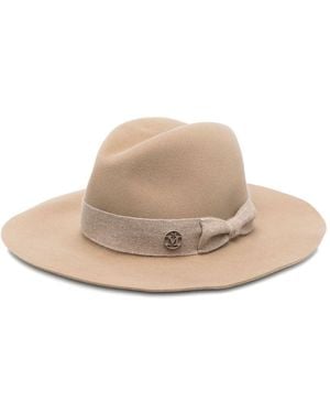 Maison Michel Chapeau À Détail De Nœud - Natural