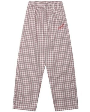 Willy Chavarria Plaid Trousers - White