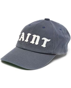 SAINT Mxxxxxx Logo-Patch Cap - Blue