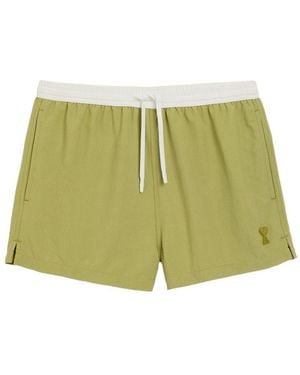 Ami Paris Nylon Short Swimsuit - Green
