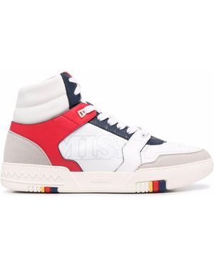 Missoni Side Logo-print High-top Trainers - Pink