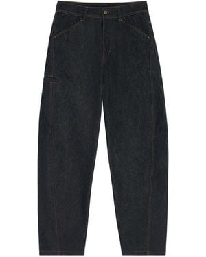 Lemaire Twisted Curved-Seam Jeans - Blue