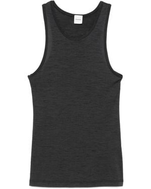 Nanushka Racer-Back Wool Tank Top - Black
