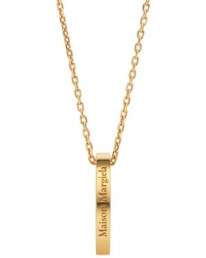 Maison Margiela Logo Ring Necklace - Metallic