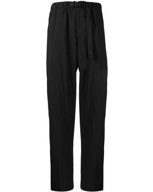 Paul Smith Belted Tapered-Leg Trousers - Black