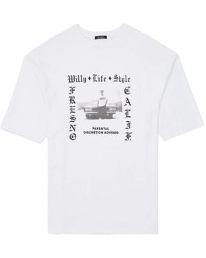 Willy Chavarria Graphic-Print T-Shirt - White