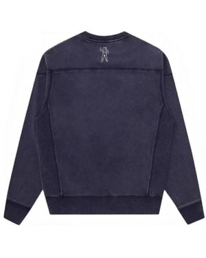 BBCICECREAM Logo-Print Washed Sweatshirt - Blue