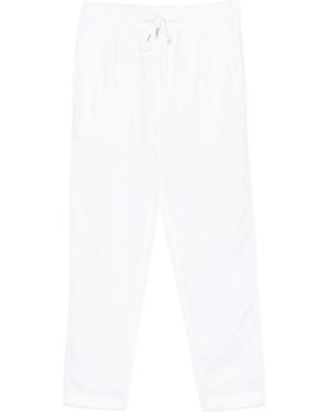Polo Ralph Lauren Slim Tapered Linen Trousers Lateef - White