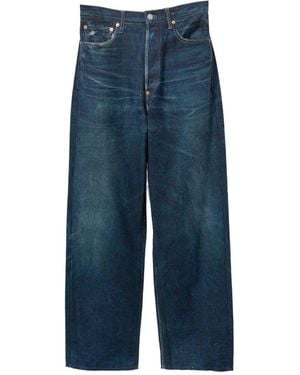 Junya Watanabe Faded-Effect Jeans - Blue