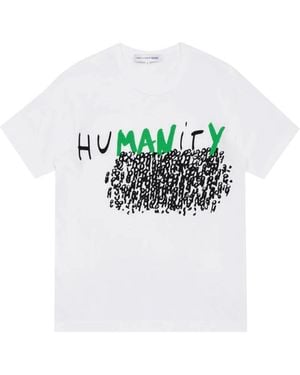 Comme des Garçons T-Shirt Graphique À Col Ras-Du-Cou - White
