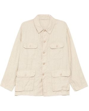 Kaptain Sunshine Flap Pockets Jacket - White