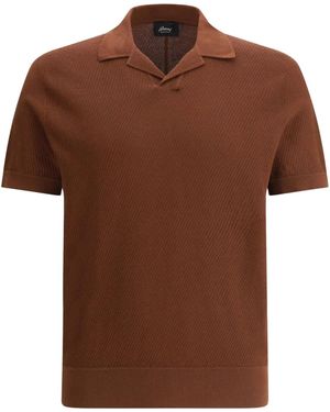 Brioni Polo Shirts - Brown