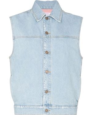 ERL Sleeveless Denim Jacket - Blue