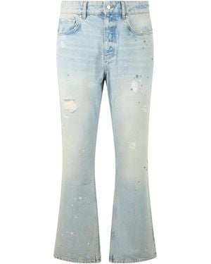 Represent Cotton Bell-Bottom Jeans - Blue