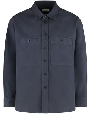 Lemaire Overshirt Utility - Blue