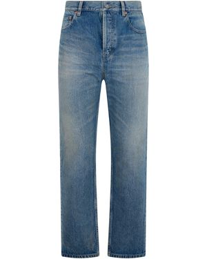 Women's Saint Laurent Straight-leg jeans | Lyst