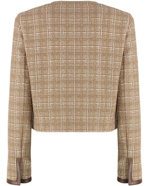 Pinko Finale Tweed Jacket - Natural
