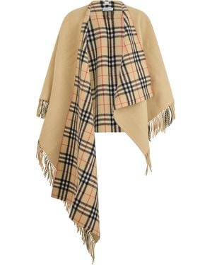 Burberry Reversible Cloak - Natural