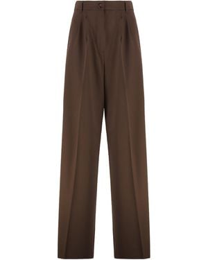 Weekend by Maxmara Pantaloni Garenna in lana - Marrone