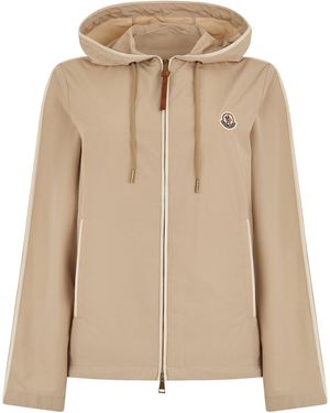 Moncler Hooded Jacket Sarracenia - Natural